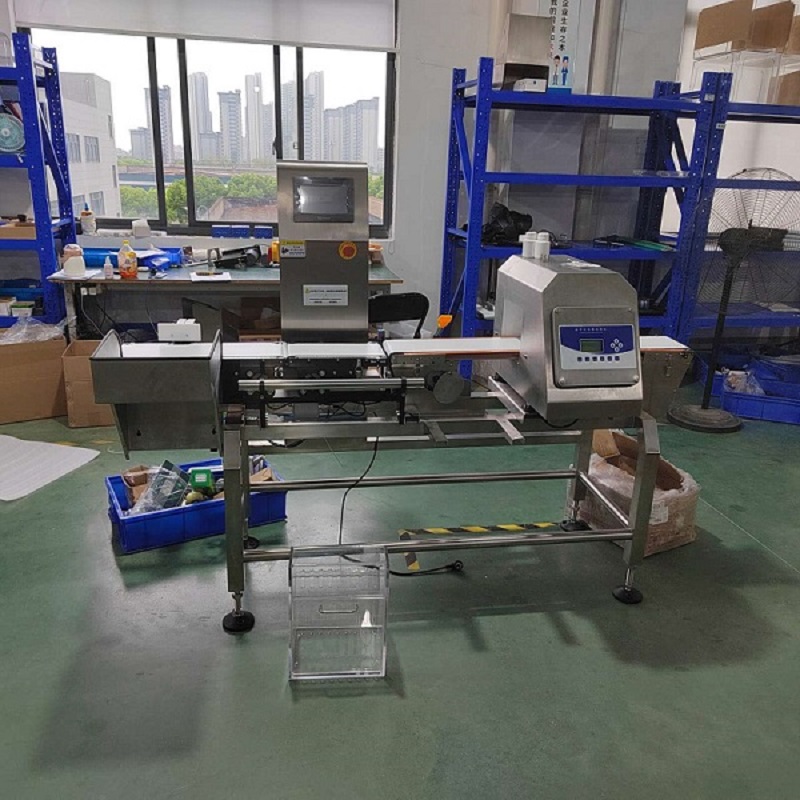 Automatic Intelligent Belt Conveyor Large Combined Check Weigher and Metal Detector Machine