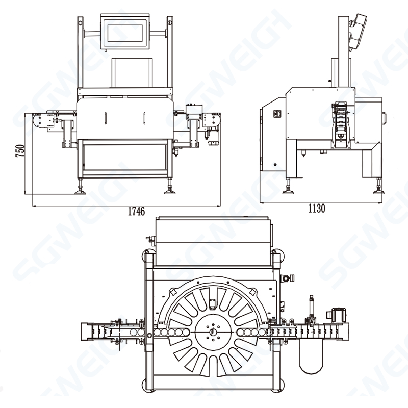 SG-Z High-Precision Turntable Checkweigher,Bottled Rotary Check Weight Machine