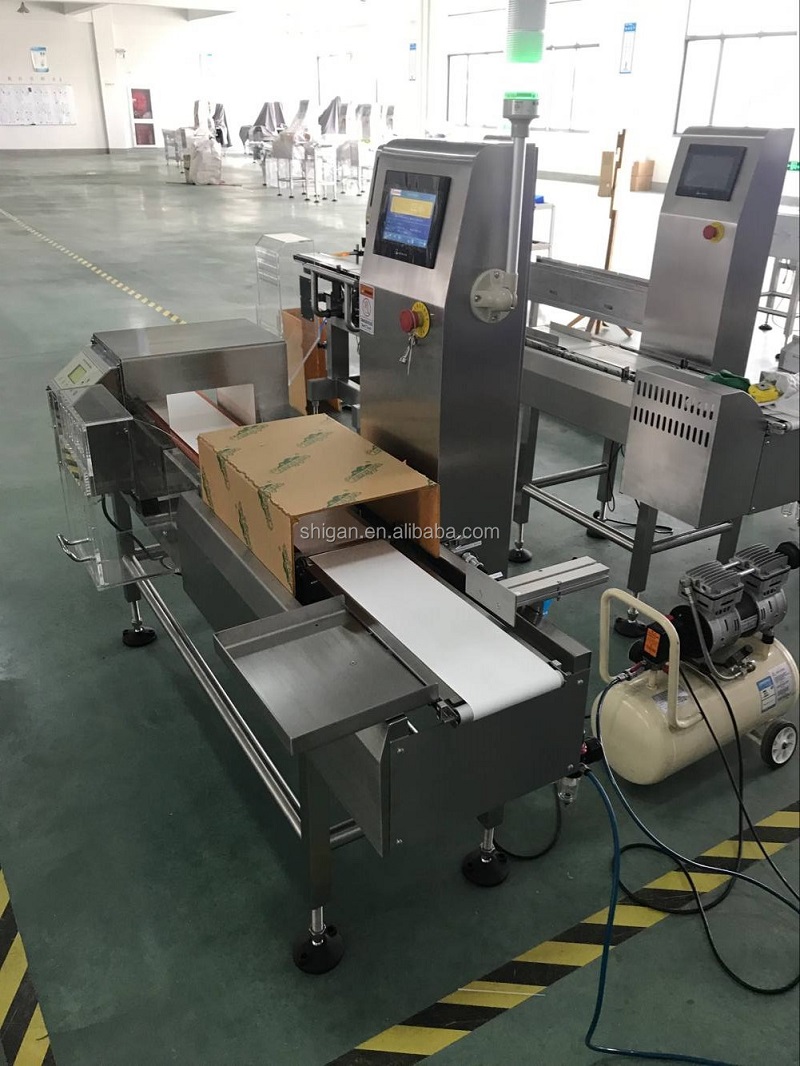 Industrial Checkweigher and Metal Detector Combo