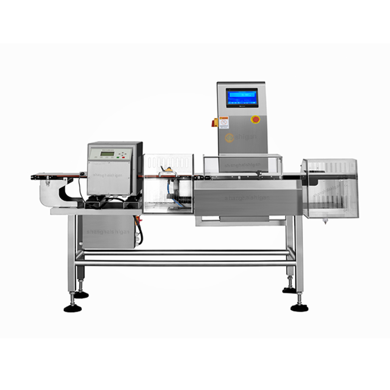 Space-Saving Combination Metal Detector/Checkweigher,Conveyor Metal Detector & Check Weigher Machine