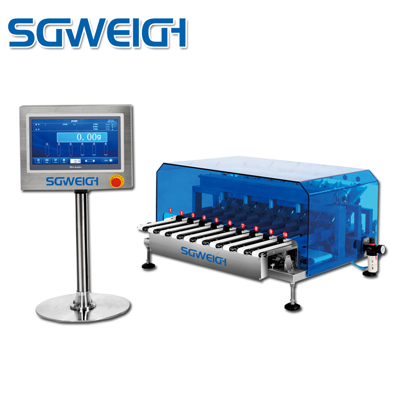 Automatic Multi-Lane Slide Sorting Weigher Long Soft Bag Granule Check Weighing Machine