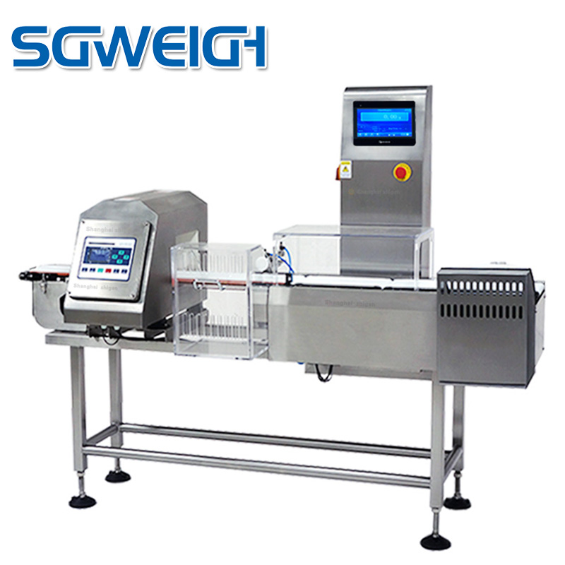 Super Cost-Effective Reliable In-line Checkweigher & Metal Detection Combo Machine