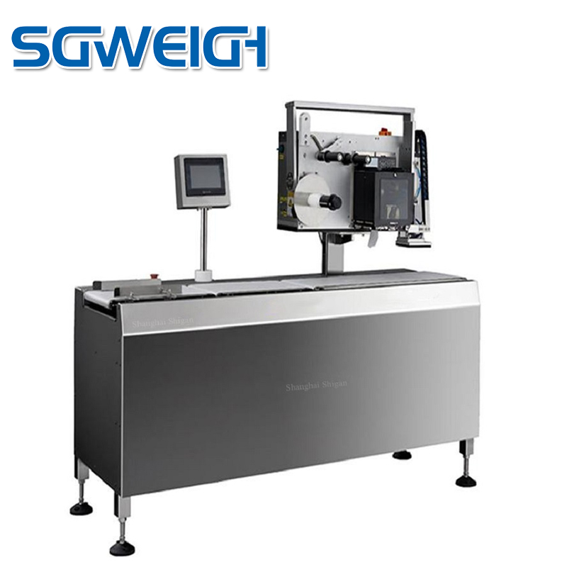 SG-T300 Conveyor Box Weigh Labeler In-Line Industrial Labeling Machine